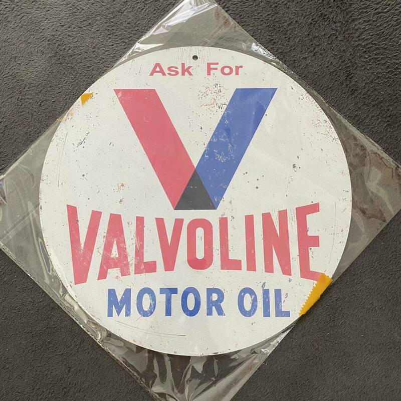 《USA 木製看板》ウッドサイン 看板 ガレージ アメリカン モーターオイル VALVOLINE