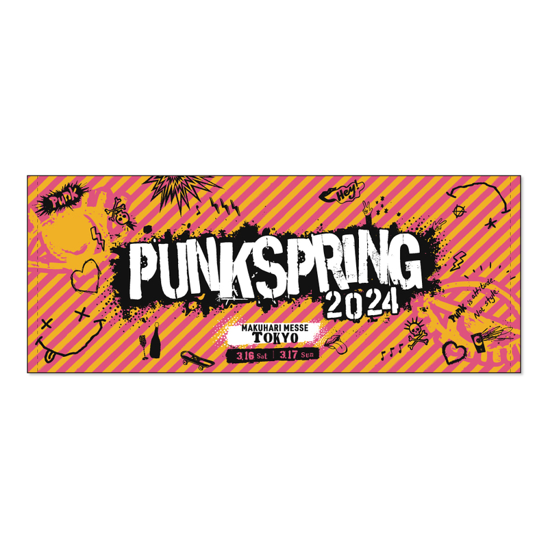 送料無料■新品PUNKSPRING パンクスプリング フェイスタオル ピンク