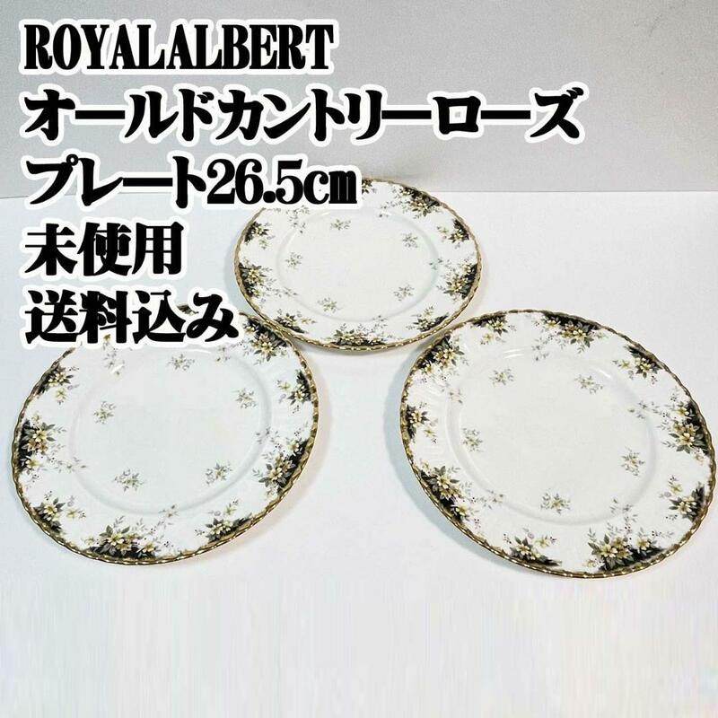 ROYAL ALBERT オールド カントリー ローズ プレート 26.5cm