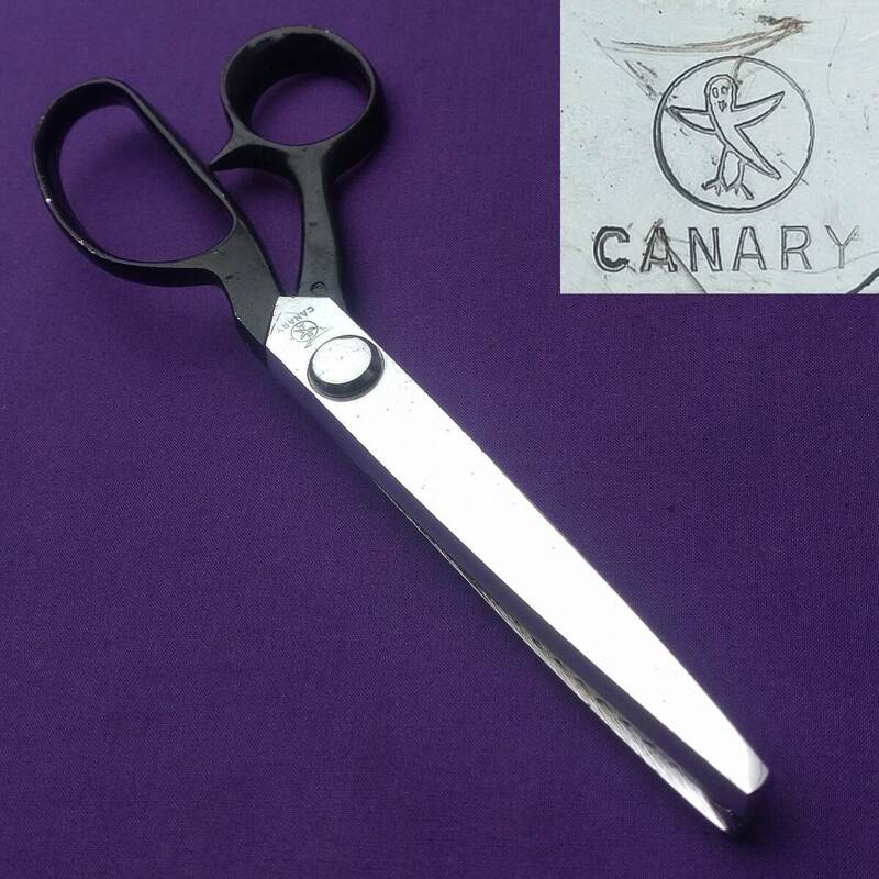 ピンキング CANARY PINKING SHEARS 全長約230㎜ 山間約5㎜ ジグザグ裁断 洋裁鋏 布切鋏 裁縫道具 日本製 【2199】【b】