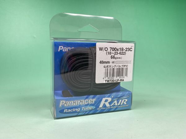 新品 Panaracer R'AIR 700×18-23c 48mm 1本 チューブ ロングバルブ パナレーサー アールエアー R AIR Rエアー Rエア R-AIR 0303R2404/230