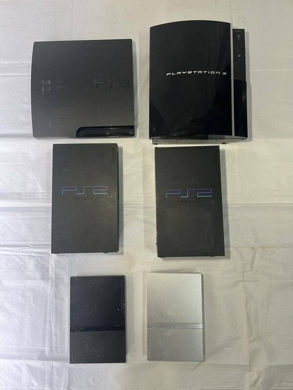 SONY ソニー PlayStation PS3本体厚型 初期型 PS2本体 ジャンク品 6点