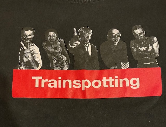 T-71★USA古着★映画 Trainspotting トレインスポッティング Tシャツ 黒★Lサイズ