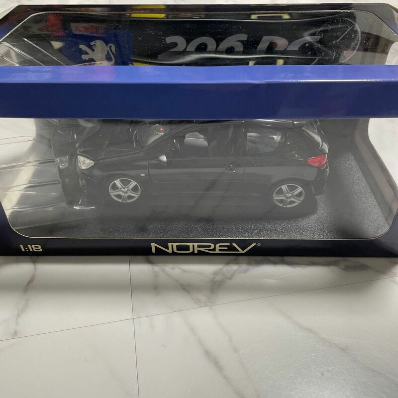 【箱付き】《1/18スケール》Peugeot 206 RC NOREV ノレヴ メタルダイキャスト ミニカー 模型 コレクション放出 プジョー 黒 ブラック