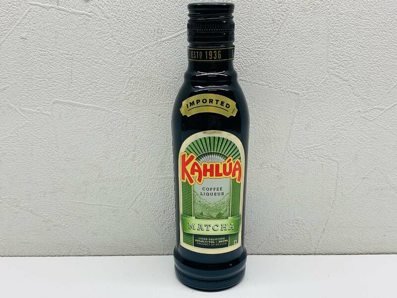 【未開栓】KAHLUA MATCHA 200ml 20％ コーヒー抹茶 リキュール カルーア 抹茶 古酒 未開栓