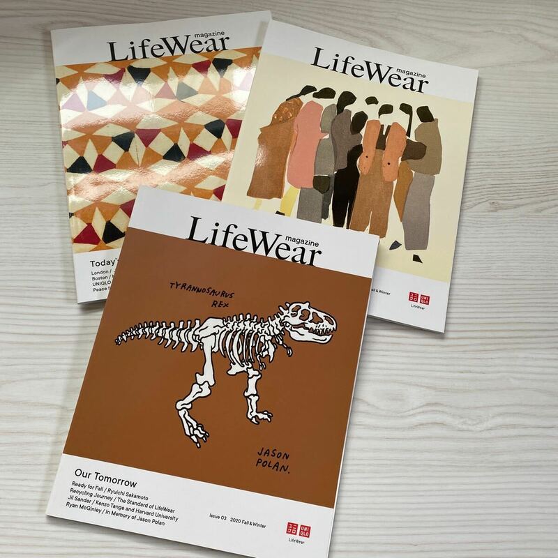 UNIQLO LifeWear magazine ユニクロ　ライフウェアマガジン　3冊