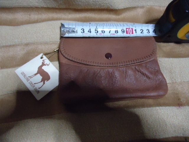 新品未使用　TILLEY　カナダ産鹿革財布　Genuine deer skin 