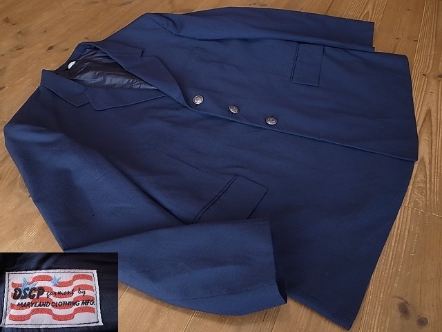 MARYLAND CLOTHING MFG INC. 米軍 実物 USAF アメリカ空軍 ３釦 紺 ブレザー 銀釦 サイズ 50R ５XL（６L） 相当 
