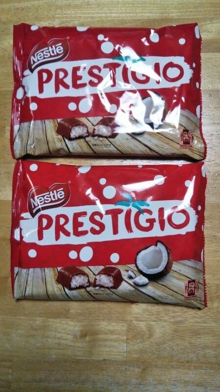 送料無料 ☆ ネスレ プレスティージオ　ココナッツチョコレート ☆ Nestle prestigio 2袋セット (1袋10個入り)