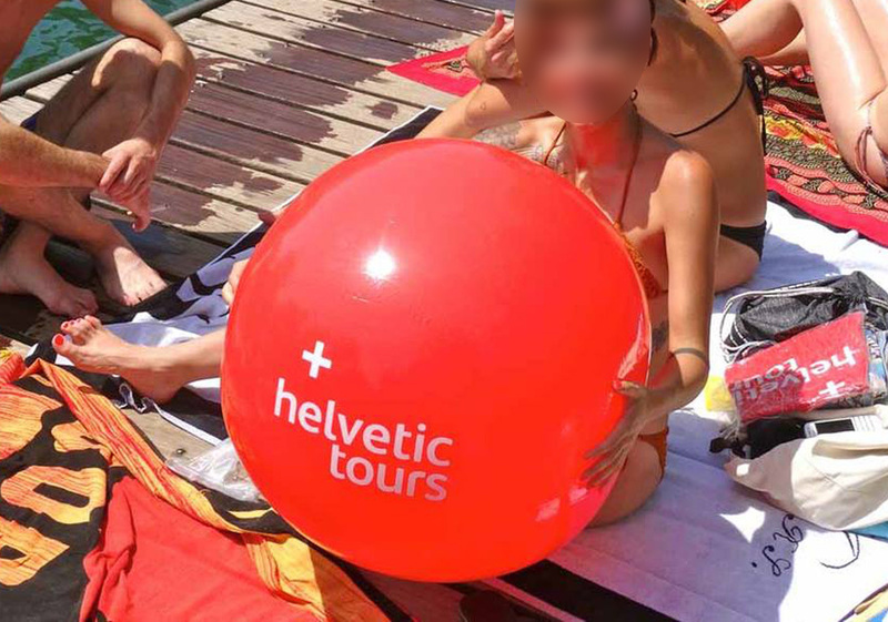 ヘルべティックツアーズ　ビーチボール　直径約75㎝ helvetic Tours beachball 未開封