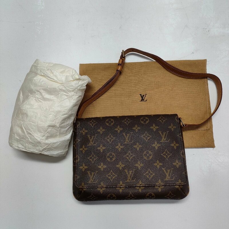 Σ美品【LOUIS VUITTON ルイ・ヴィトン ミュゼットタンゴ ショルダーバッグ M51257 モノグラム ゴールド金具 レディース】OK16702