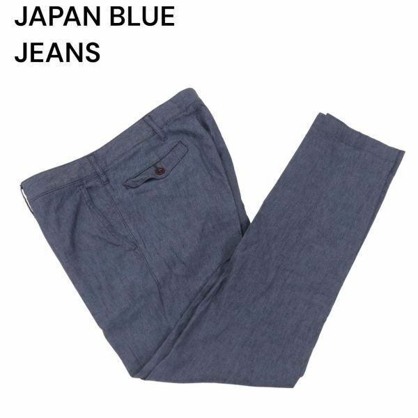 JAPAN BLUE JEANS ジャパンブルージーンズ リネン混★ ブリージー オフィサー テーパード トラウザー パンツ Sz.30　メンズ　I4B00518_3#P