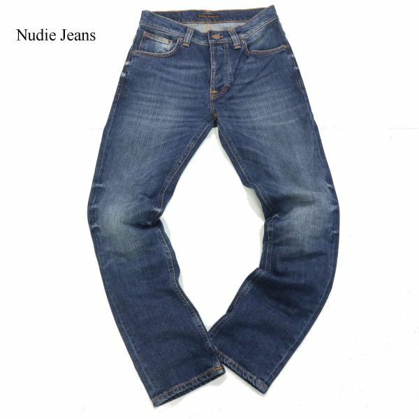 【新品 未使用】 Nudie Jeans ヌーディージーンズ 【GRIM TIM】 USED加工★ スリム デニム パンツ ジーンズ Sz.29　メンズ　I4B00083_1#R