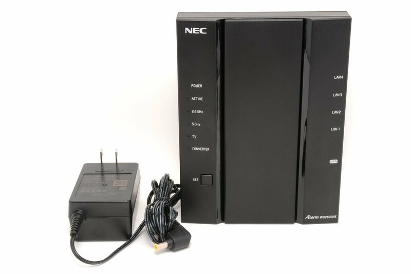 【美品】NEC Aterm PA-WG2600HS 無線LANルーター Wi-Fi 5(11ac) 4+4 ストリーム #4216