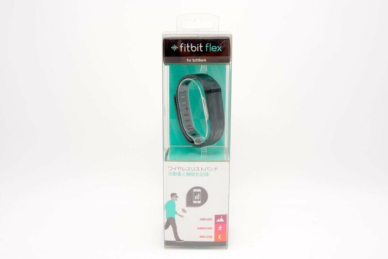 【未開封品ですが汚れあり】Fitbit Flex for Softbank Black FB401BK-JP フィットビット ワイヤレス 活動量計 睡眠計 リストバンド #4258