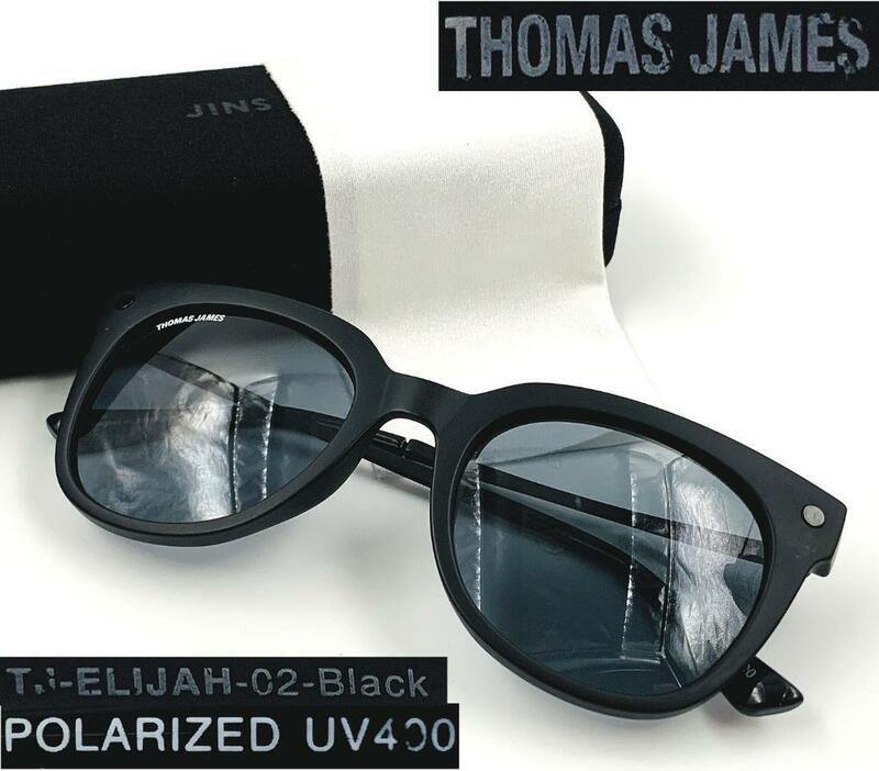 Thomas James LA TJ-ELIJAH-02-Black トーマス ジェームズ サングラス POLARIZED UV400 ケース付き
