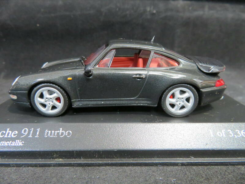 1/43　ポルシェ　911　ターボ　1995　ブラックメタリック
