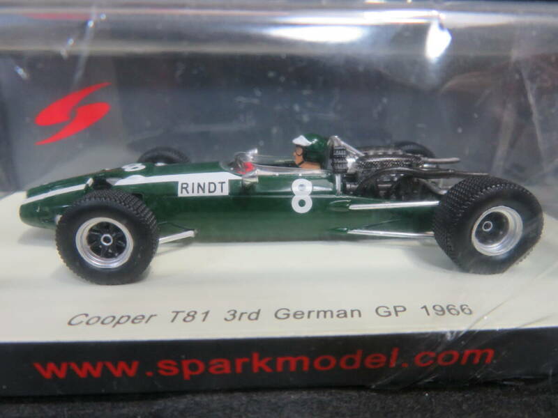 1/43　クーパー　T81　ドイツGP　1966　3rd　J.リント、