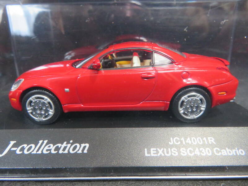 J-コレクション　1/43　レクサス　SC430　カブリオ　レッド