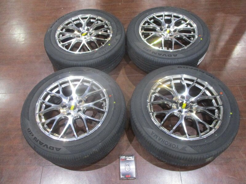 【大幅値下げ/最終処分】新品★MID RMP 027F 18インチ タイヤ&ホイール4本セット★225/60R18 120/5穴/7.5J/+43 60系アルファード★ナット付