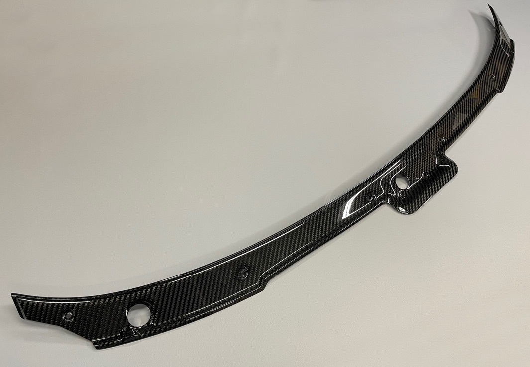 三菱GTO カーボン製ワイパーカウル フロントガーニッシュ z15a z16a クリア塗装仕上げ 送料込価格 RH　3000GT