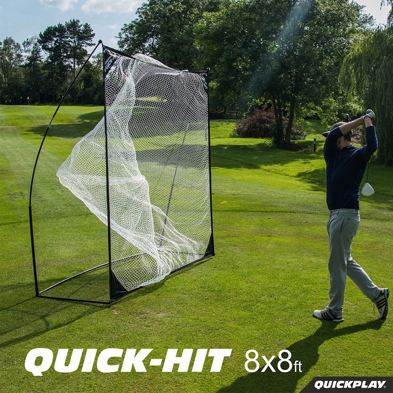 ●未使用 Quickplay QUICK-HIT 8X8' クイックプレイ クイックヒット 専用バッグ付き ゴルフネット ゴルフ用品 練習