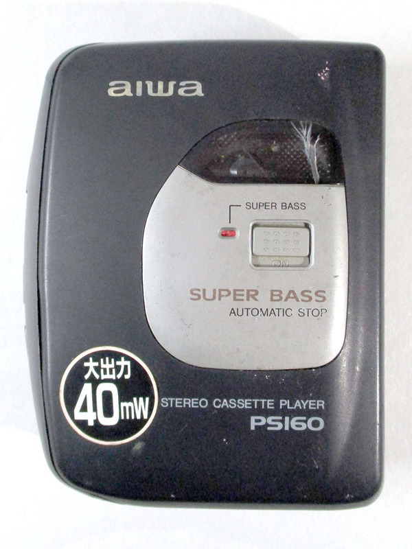 aiwa★アイワ　PS160　SUPER BASS　ポータブルカセットプレーヤー★S11324