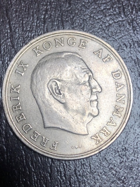 デンマーク 5クローネ1961年 フレードリヒ9世・コイン 海外旧硬貨 貨幣