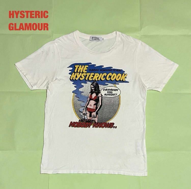 【人気】HYSTERIC GLAMOUR　ヒステリックグラマー　半袖Tシャツ　ヒスガール　ユニセックス　ブランドロゴ　クルーネック　0213CT16