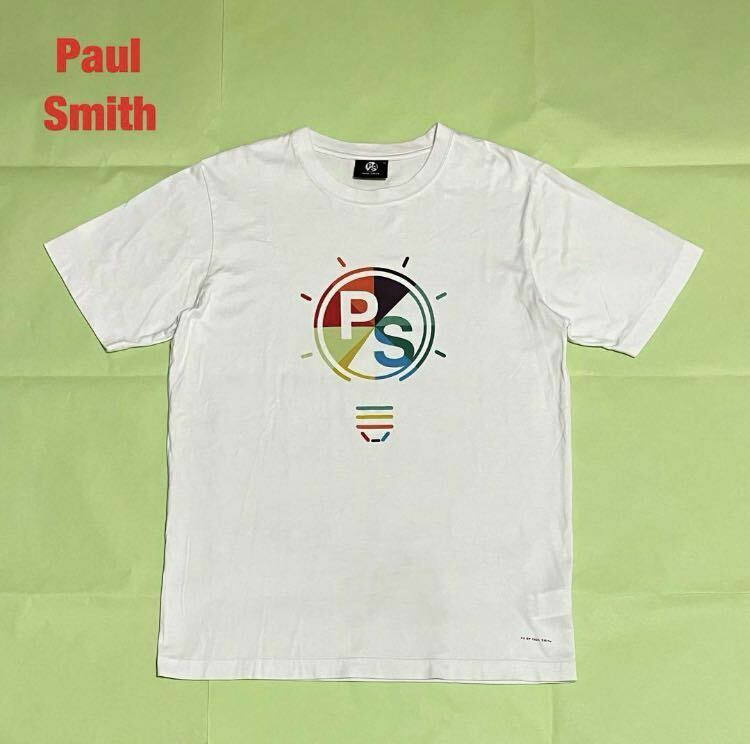 【人気】Paul Smith　ポールスミス　“PS LIGHTBULB” PRINT T-SHIRTS　半袖Tシャツ　電球　ユニセックス　ブランドロゴ　172535 011R