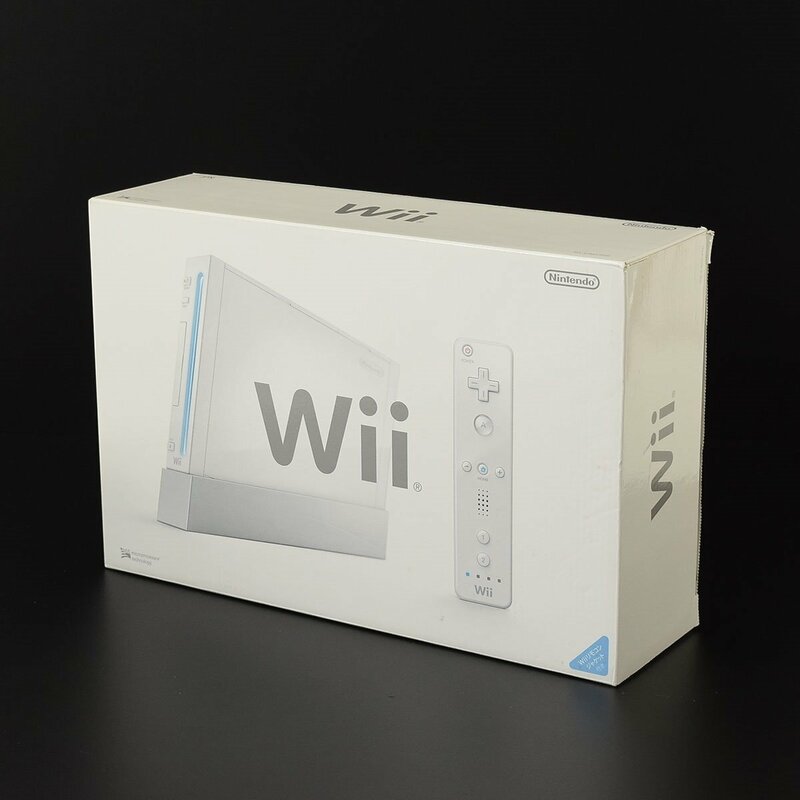 ▽502187 【未使用品】Nintendo Wii 本体セット RVL-001 シロ ニンテンドー 任天堂
