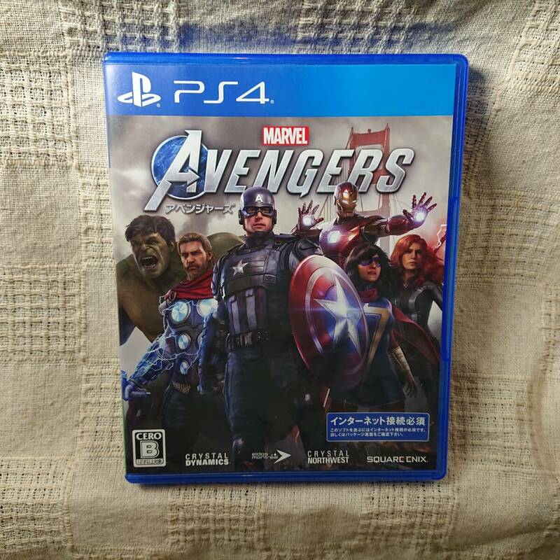 美品[Ag] PS4 Play Station 4 　Marvel's Avengers　アベンジャーズ 　定形外郵便250円発送