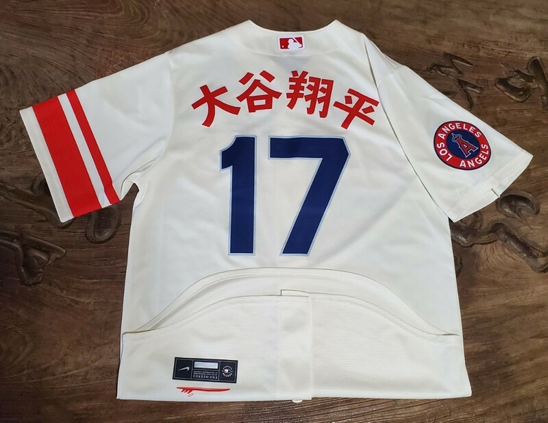 [値下げ交渉] Los Angeles Angels #17 大谷翔平 KANJI name NIKE City Connect Jersey 検) OHTANI Dodgers WBC エンゼルス シティ コネクト