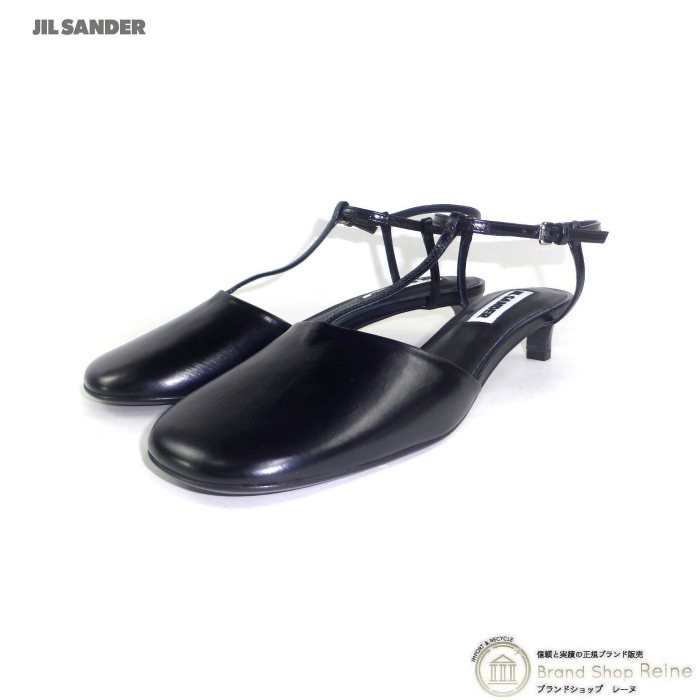 ジルサンダー （JIL SANDER） ハイサンダル レザー J15WP0037 ＃36 1/2 シューズ ブラック（新品）