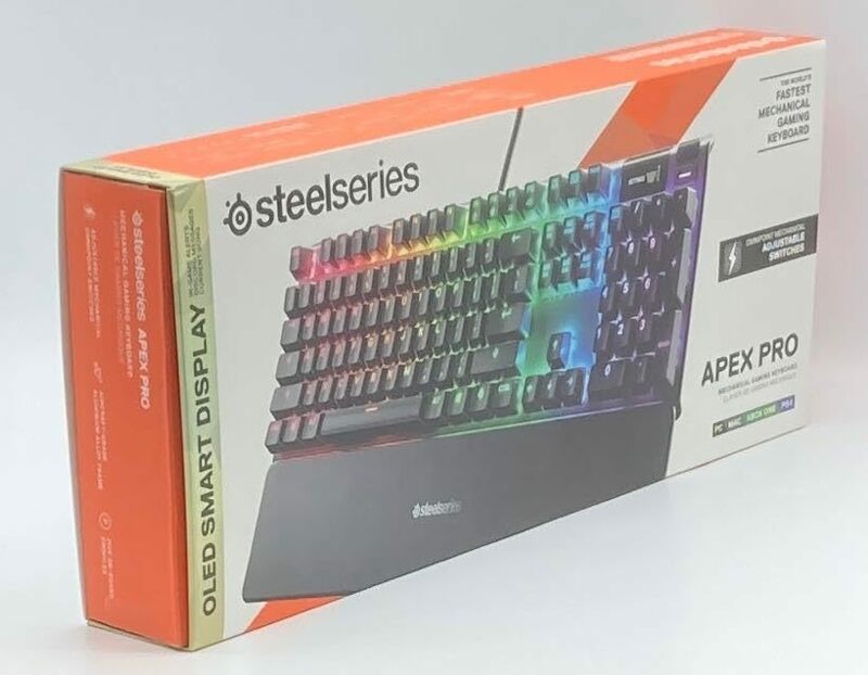 SteelSeries ゲーミングキーボード 有線 英語配列 Apex Pro US 64626 ブラック フルサイズ