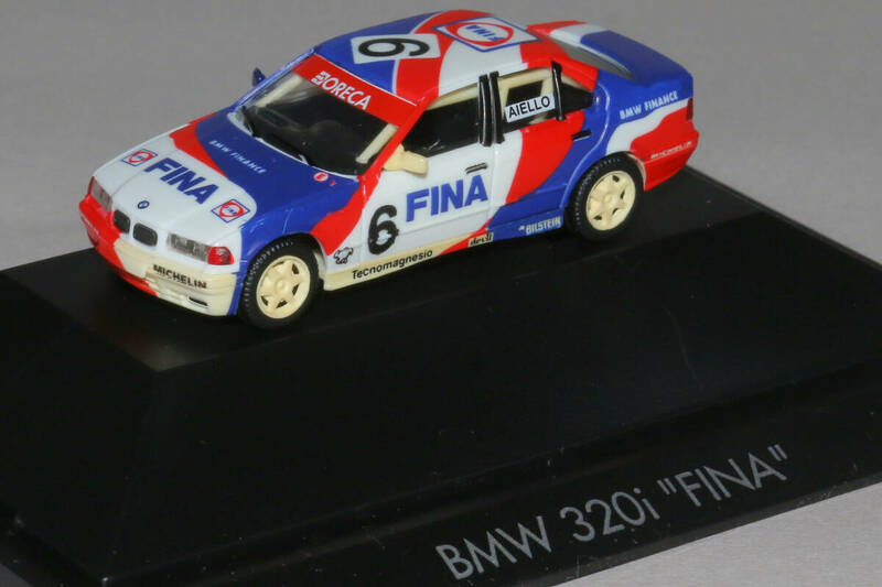 【激レア】1/87 BMW 320i / Supertouring France 1995 / #6 Laurent Aiello - Herpa