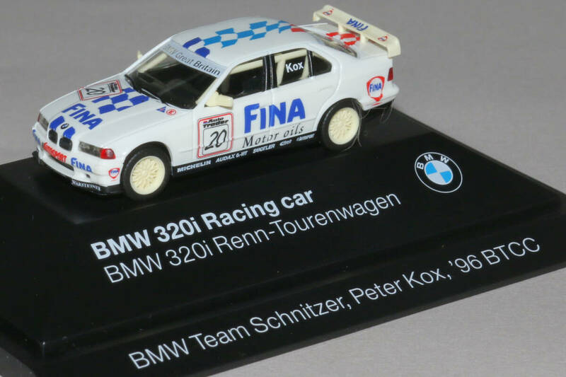 【BMW特注】1/87 BMW 320i / BTCC 1996 / Team Schnitzer #20 Peter Kox - Herpa