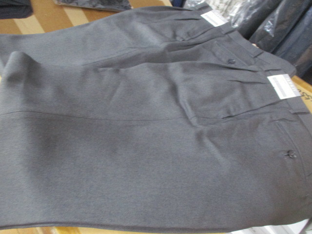 ▲N717/未使用 2枚セット SUNLIT 79cm グレー ツータック スラックス パンツ メンズ 紳士 まとめ売り