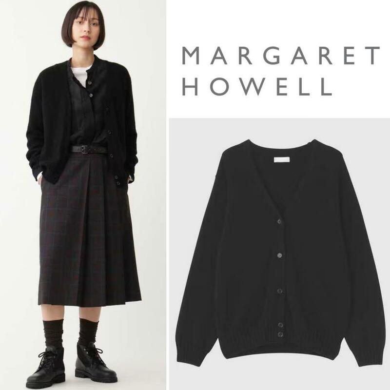 MARGARET HOWELL 美品 定価5.9万 カシミヤコットンカーディガン