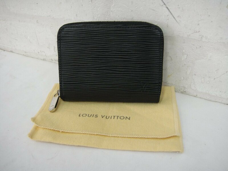 3213T【本物保証】 LOUIS VUITTON ルイヴィトン ジッピーコインパース エピ ノワール M60152 極美品