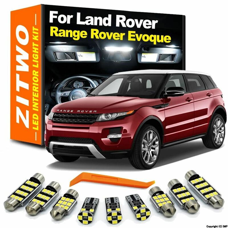 Zitwo-インテリア電球キット 車内用電球アクセサリーキット ランドローバー用 レンジローバーevoque l538 2011 2012 2013 2014 2015 2