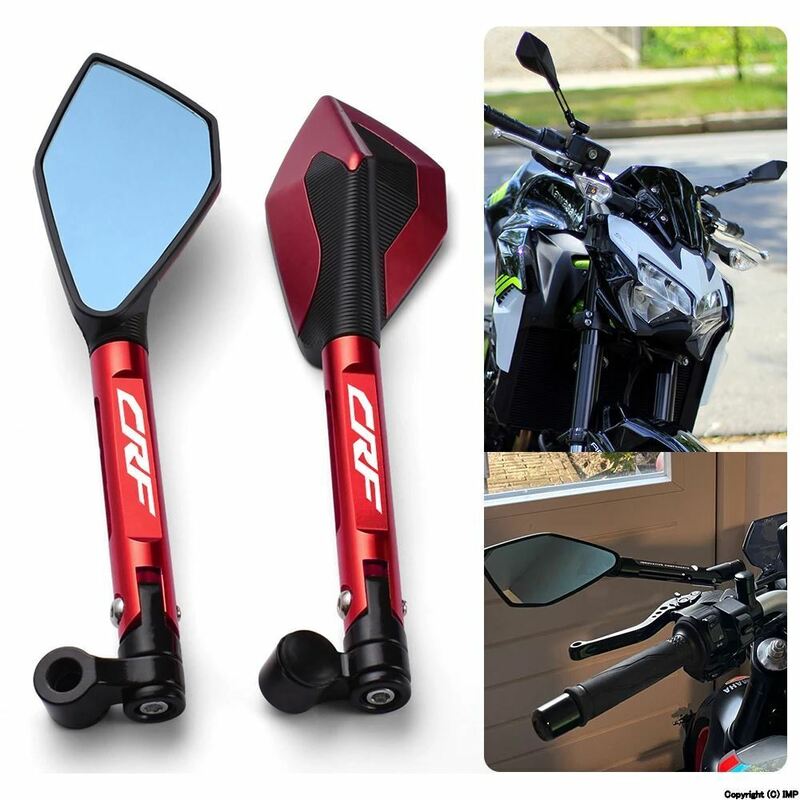 ホンダcrf250l crf300l/ラリーcrf190l crf1100l 2022用バイク 二輪アクセサリー アンチグレアミラー リアミラー ブルー