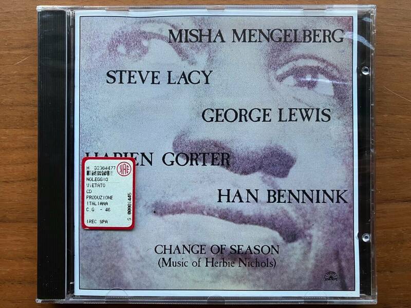 デッドストック 新品未開封 Misha Mengelberg, Steve Lacy, George Lewis, Harjen Gorter, Han Bennink CHANGE OF SEASON CD / Free Jazz