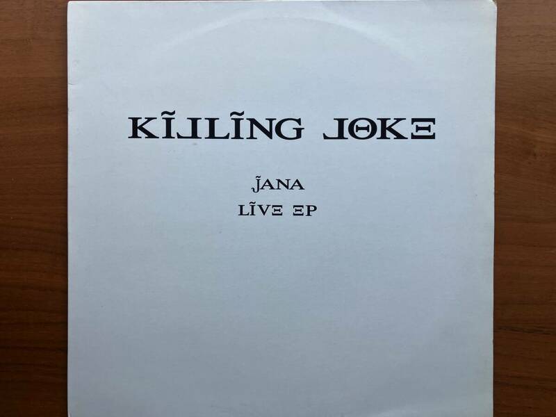 美盤 Killing Joke JANA LIVE EP 12" Limited Edition Official Live / Post Punk, New Wave, Industrial, Heavy Rock