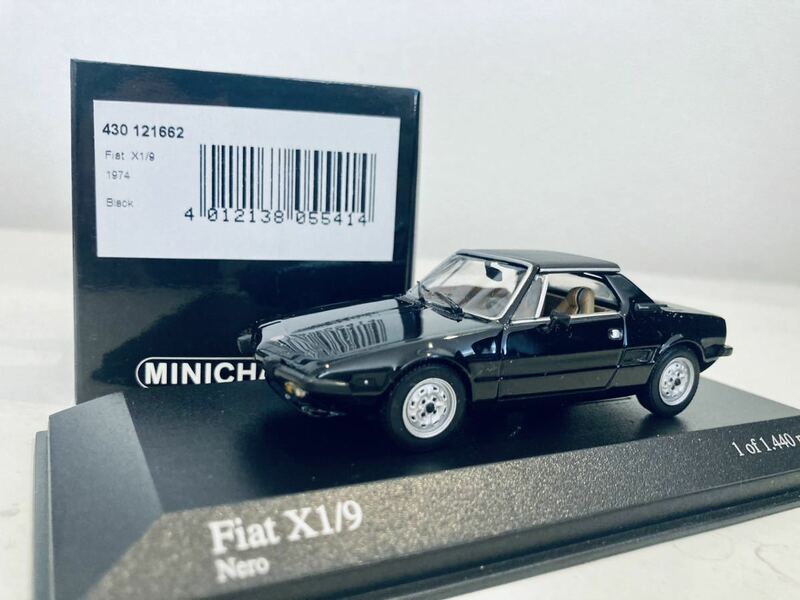 【送料無料】 1/43 Minichamps FIATフィアット X1/9 1974 Black