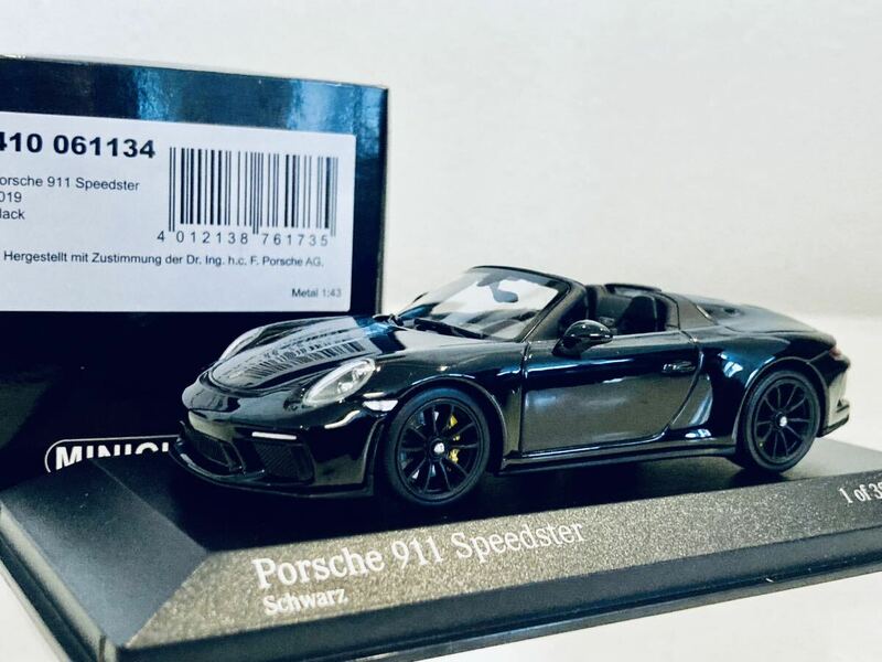 【送料無料】1/43 Minichamps Porsche ポルシェ 911 (991.2) Speedster 2019 Balck