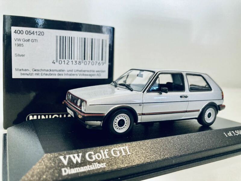 【送料無料】1/43 Minichamps VW Golf フォルクスワーゲン ゴルフ GTI 1985 Silver