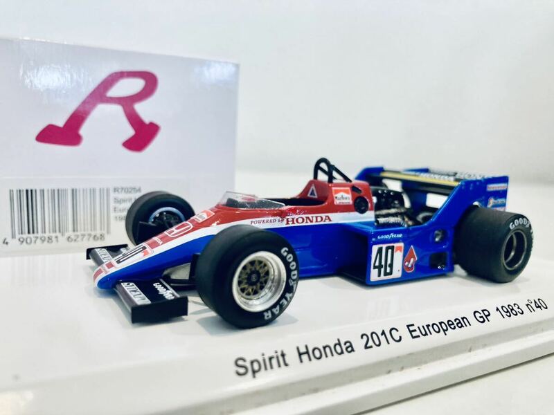 【送料無料】1/43 Reve (Spark) Spilit Honda スピリット ホンダ 201C #40 S.ヨハンソン European GP タバコ仕様