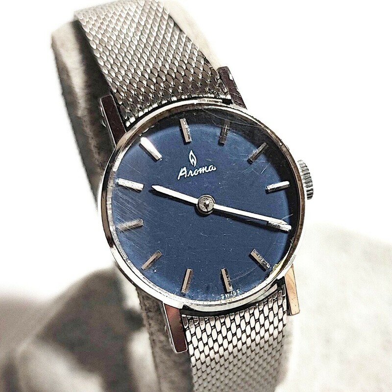 動作品 anoma アノマ SWISS MADE スイス時計 アンティーク レディース腕時計 稼働品 手巻き p213