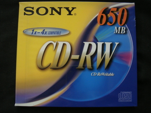 SONY・ソニー／＜650MB*CD-RW(1ⅹ-4ⅹCOMPATIBLE)CDRW650D＞□彡『新品』